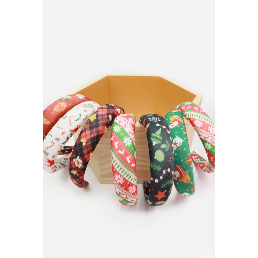 Christmas Theme Padded Headbands