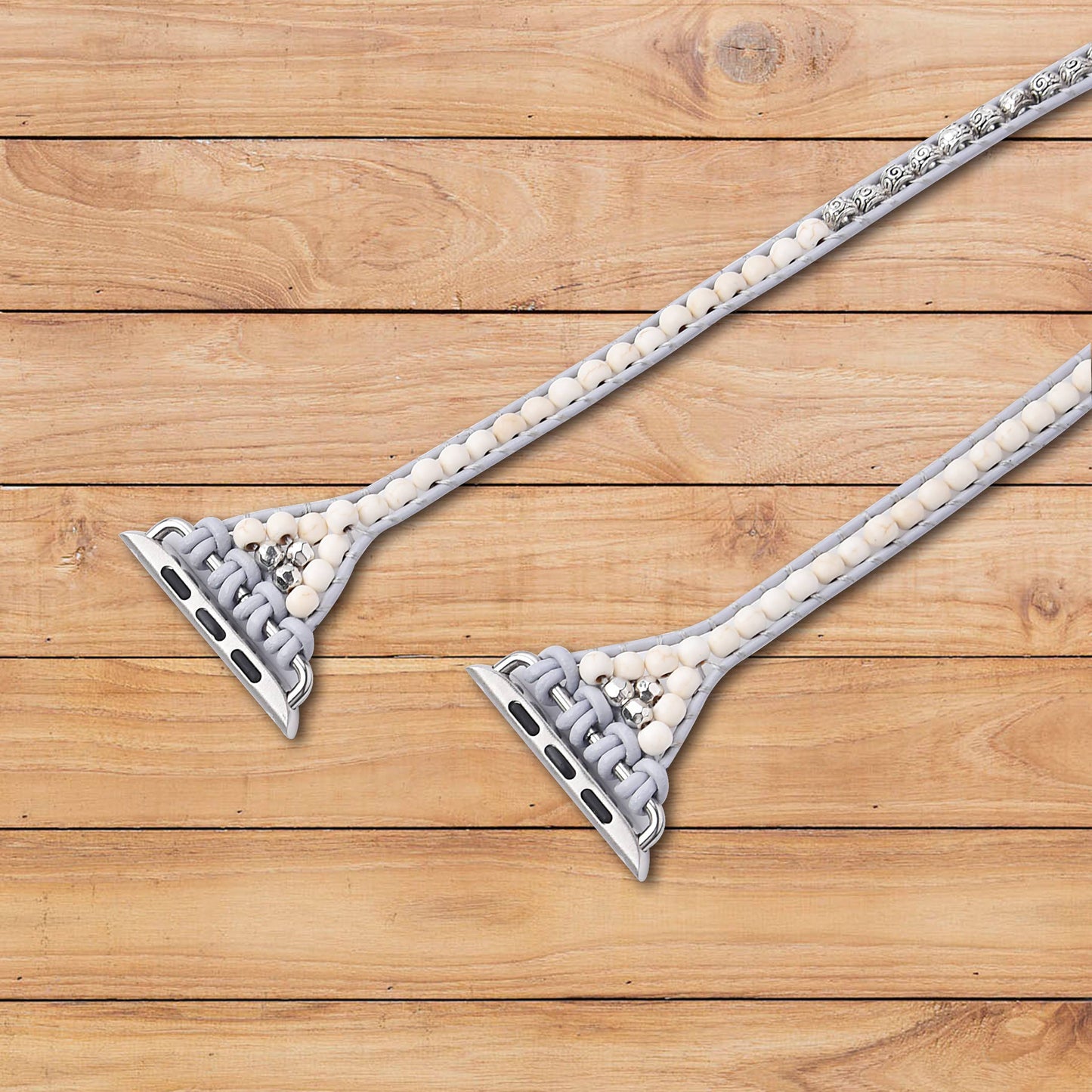 Earth Healing Energy Apple Watch Wrap Strap: Topaz Blue Pink / 38/40/41mm