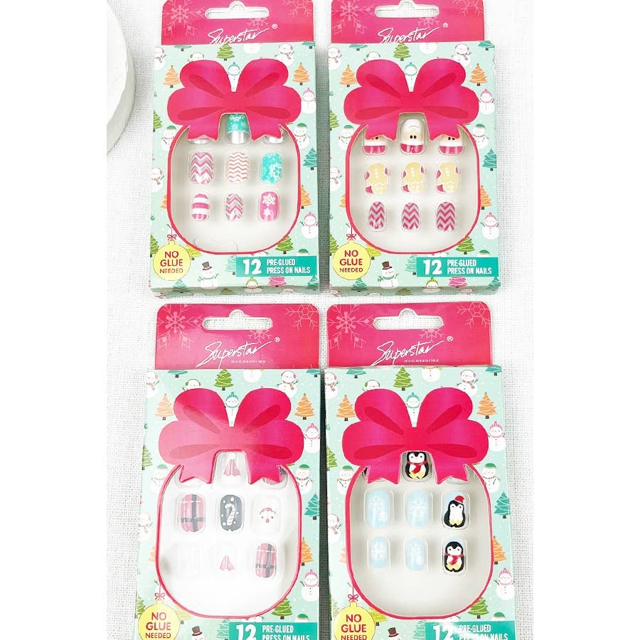 Kids Christmas Press on Nails