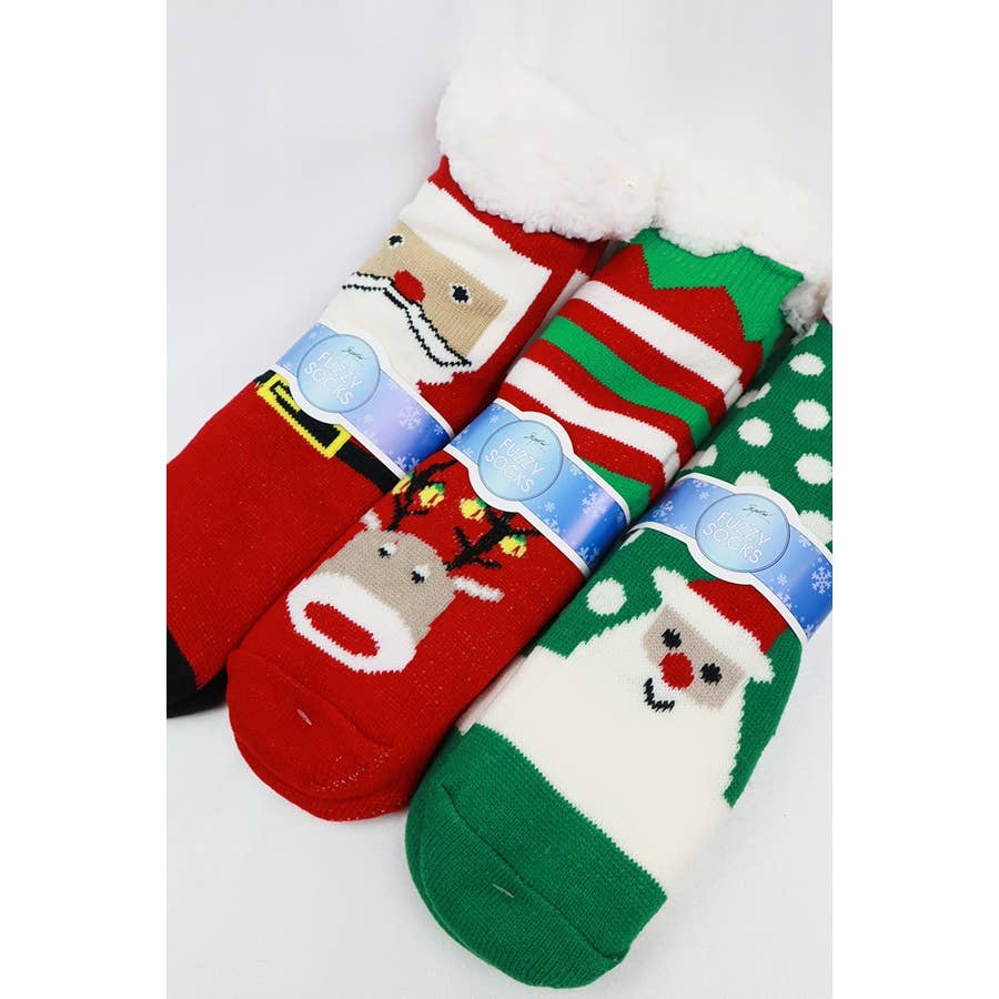 Christmas Winter Fur Fuzzy Socks