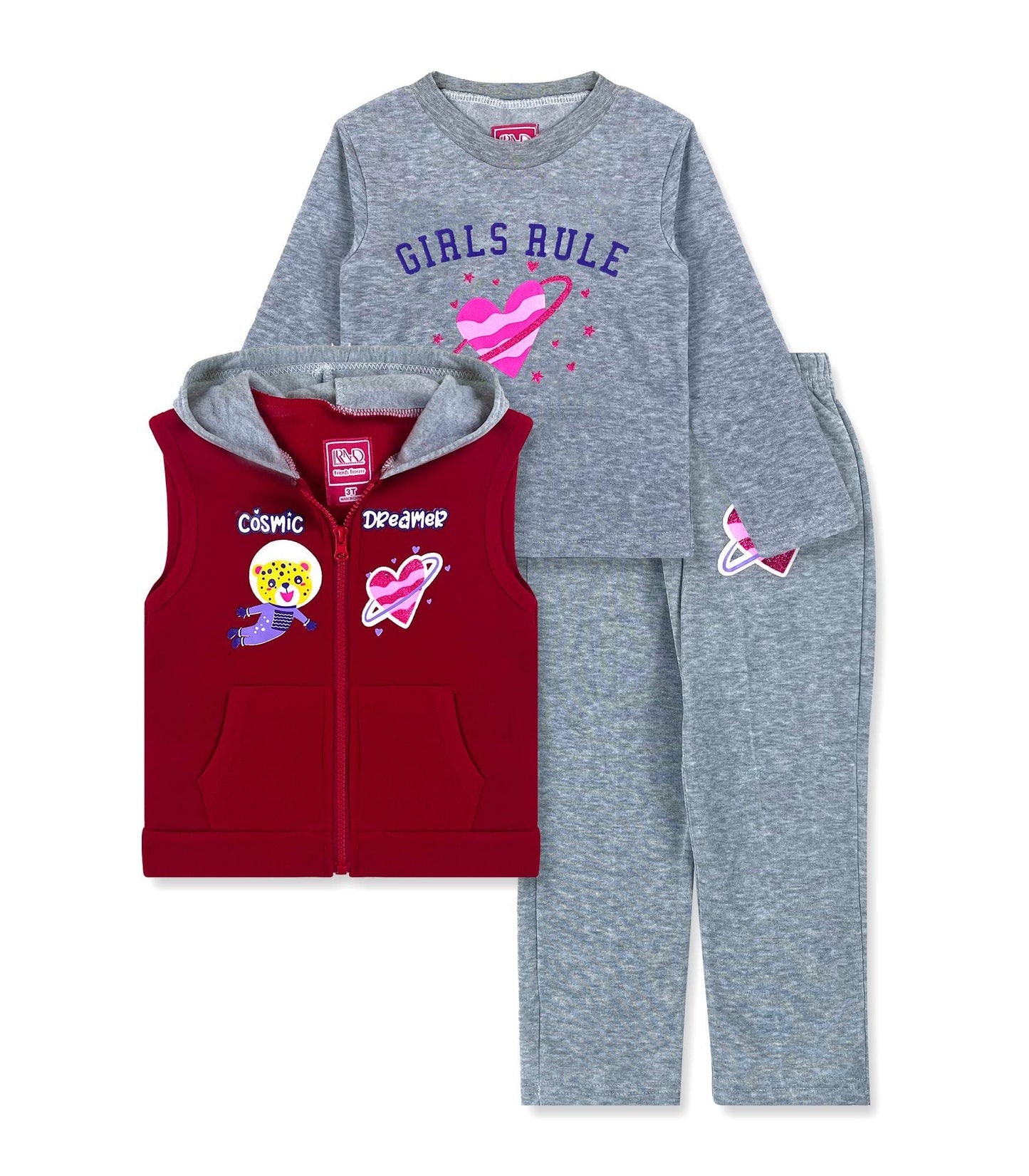 Toddler Girls' Fleece 3PC Set