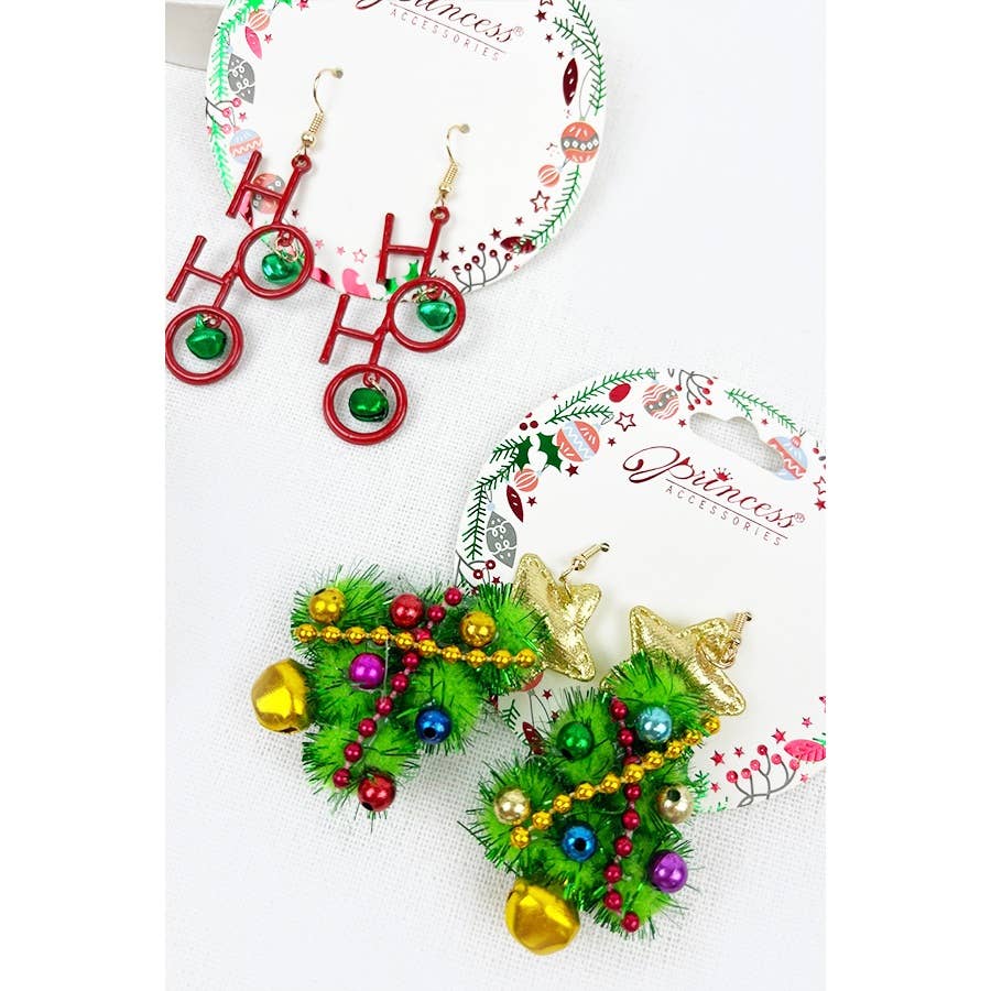 Christmas Theme Dangle Earring Set