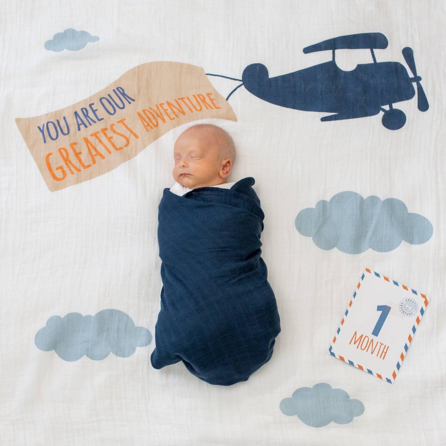 Baby's 1st Year Swaddle & Milestone Cards - Great Adventure