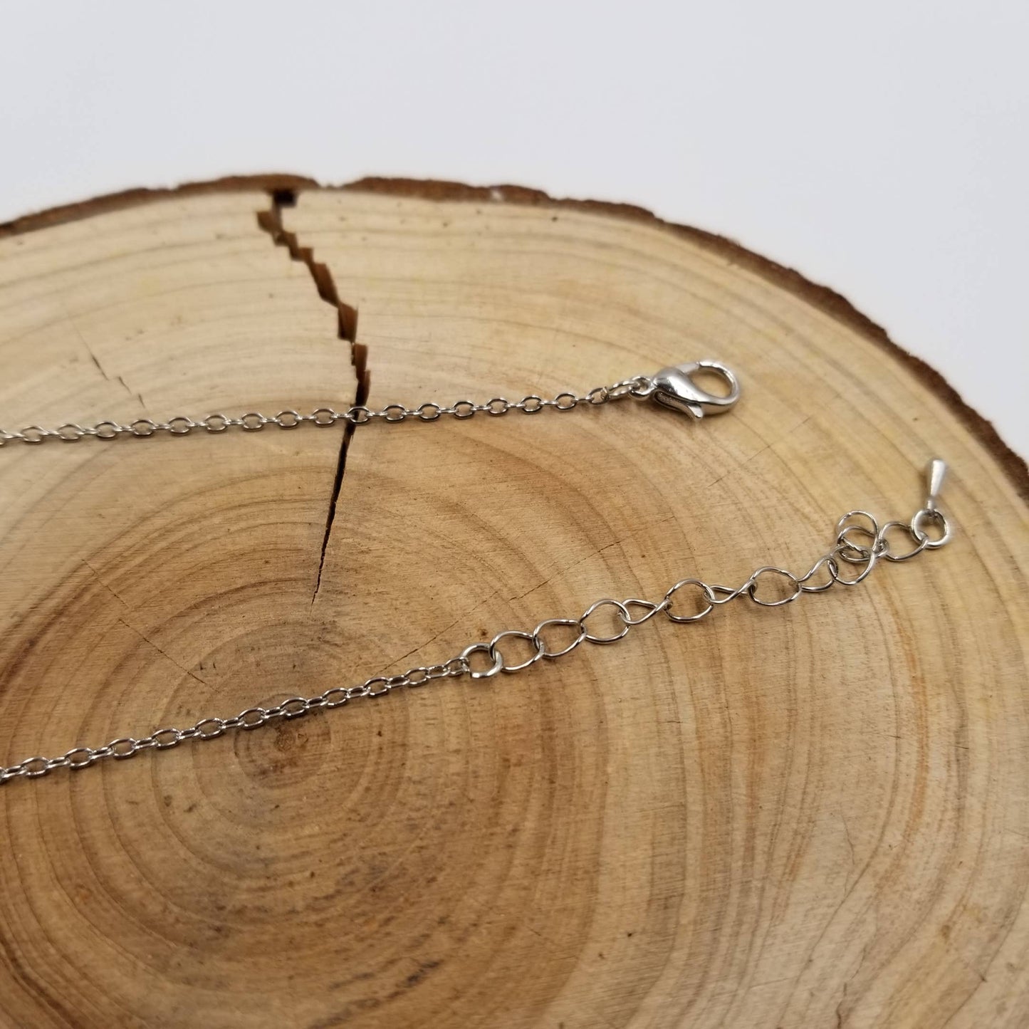 Round Natural Stone Life Tree Necklace