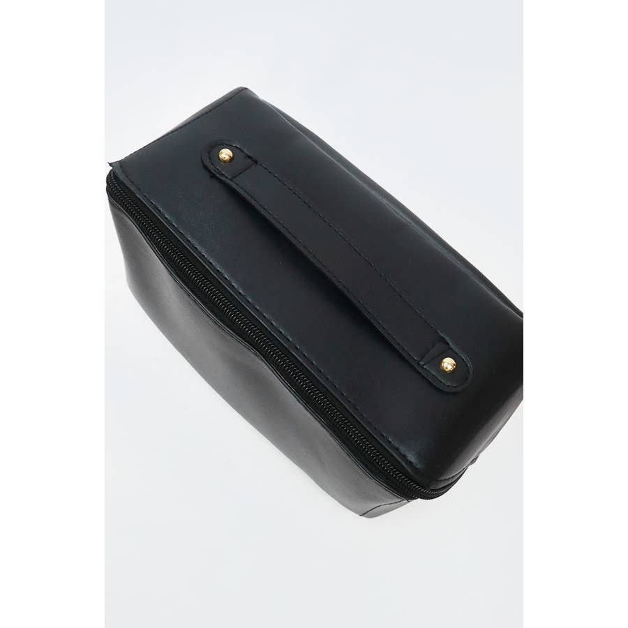 Faux Leather Cosmetic Travel Bag