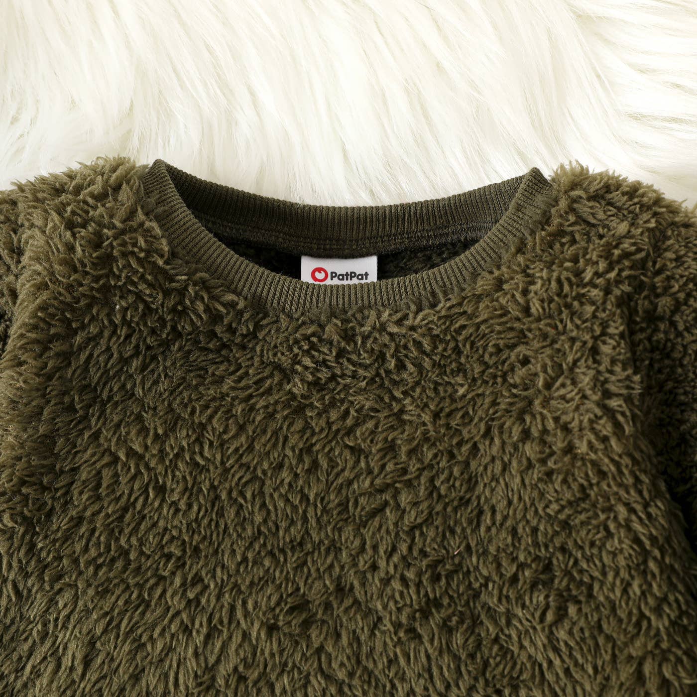 2pcs Baby Boy/Girl Thermal Fuzzy Pullover and Pants Set