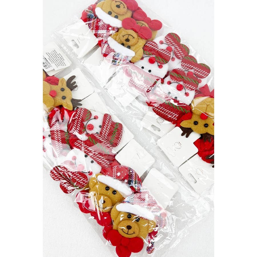 Christmas Plushie Character Velvet Scrunchies