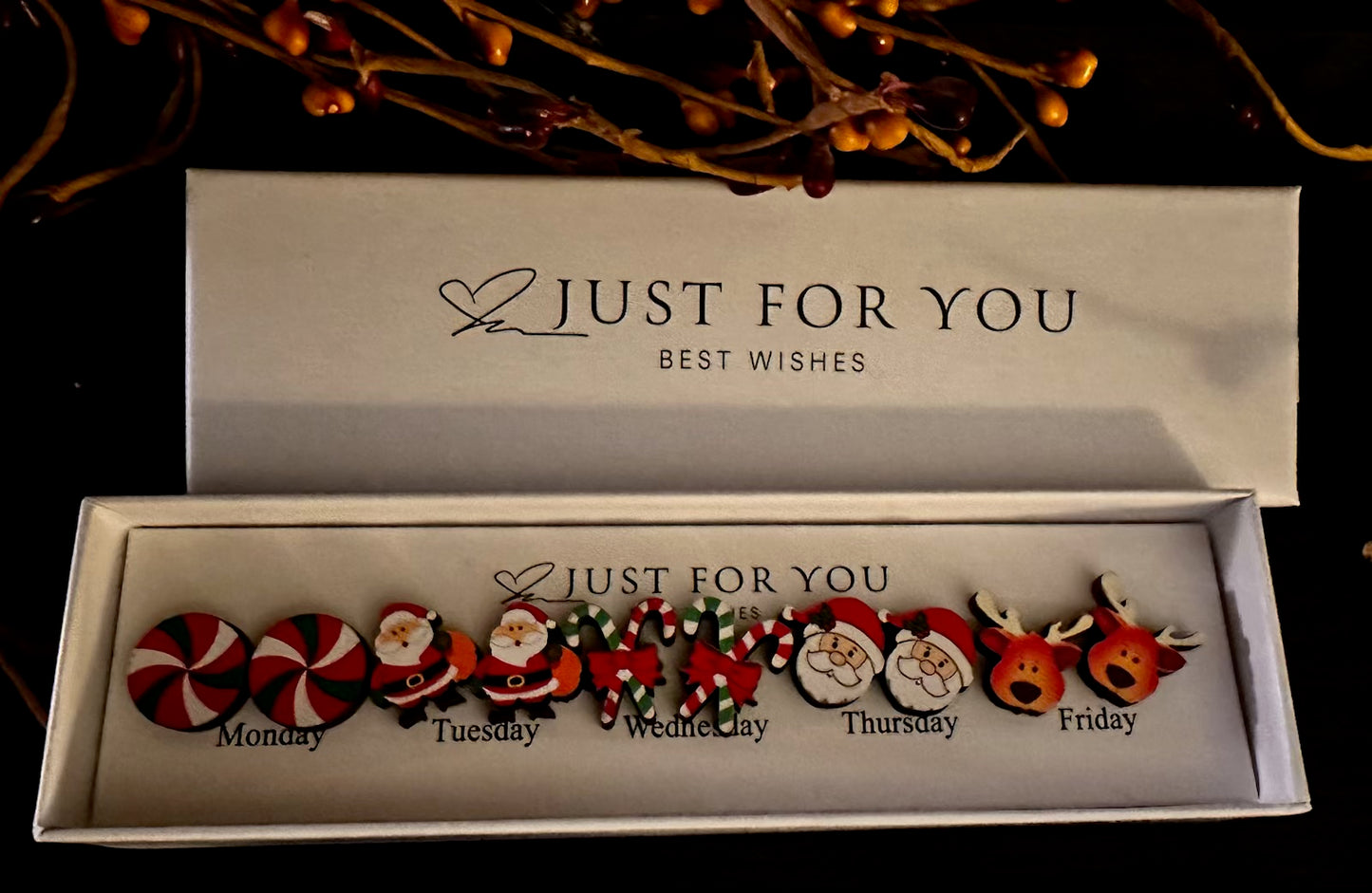 Christmas Stud Earrings Box