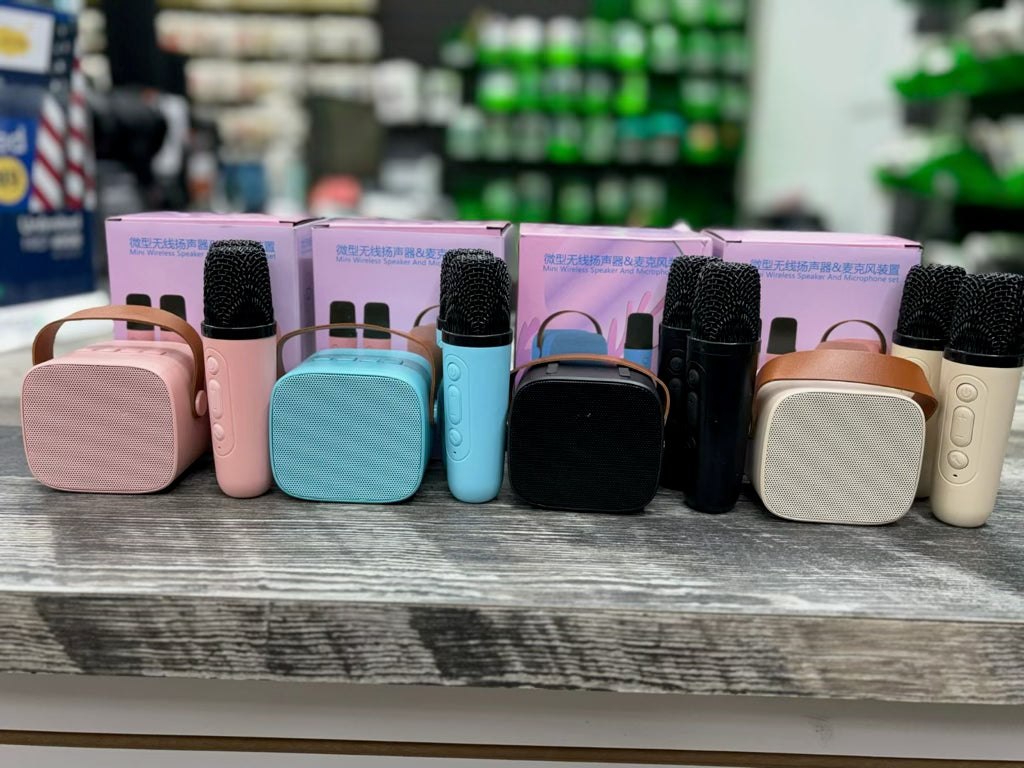 š»*MINI WIRELESS SPEAKER AND 2 MICROPHONE SET*š¤