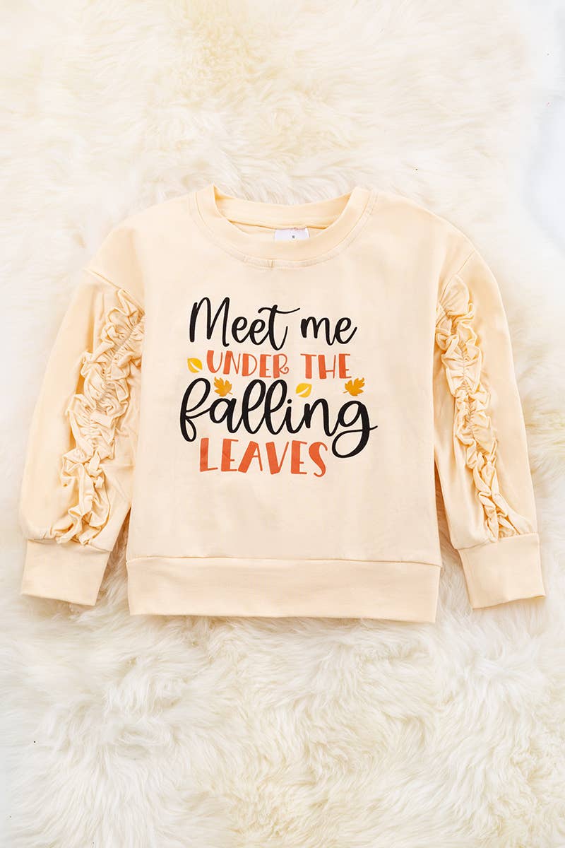 MEET ME UNDER THE FALLING LEAVES SWEATSHIRT