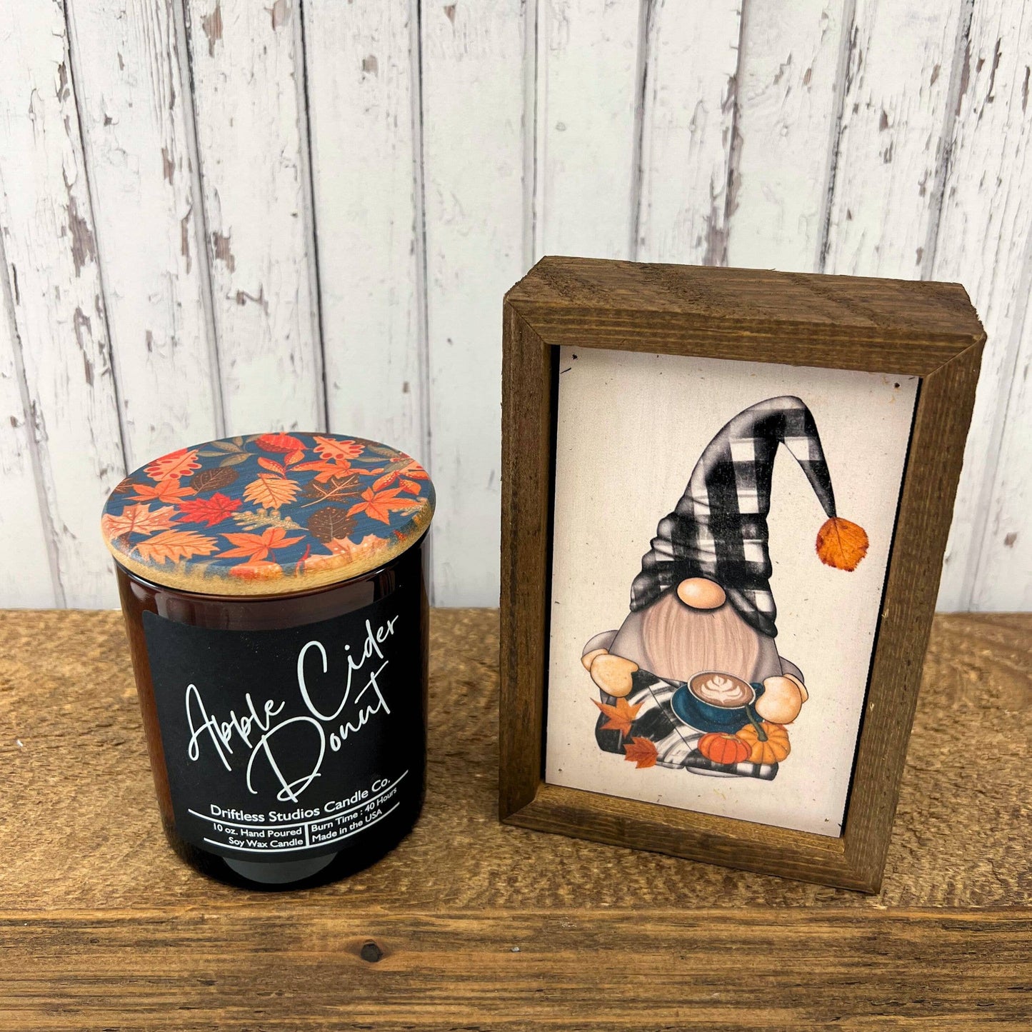 Fall Leaves Soy Candles - Soy Wax Candle: Smoked Bourbon