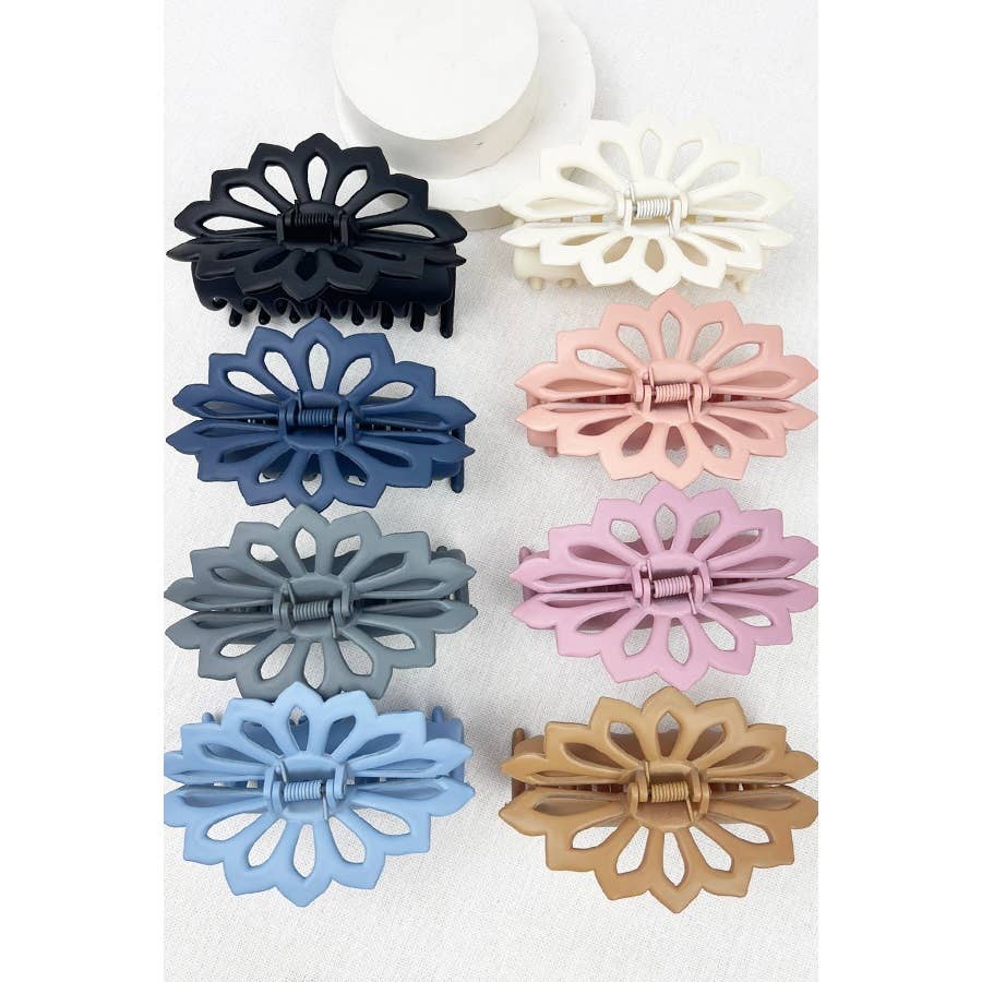 Matte SnowFlake Hair Claw
