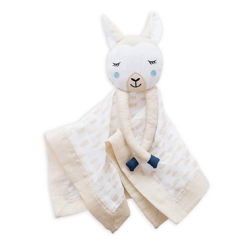 Cotton Muslin Lovie - Llama