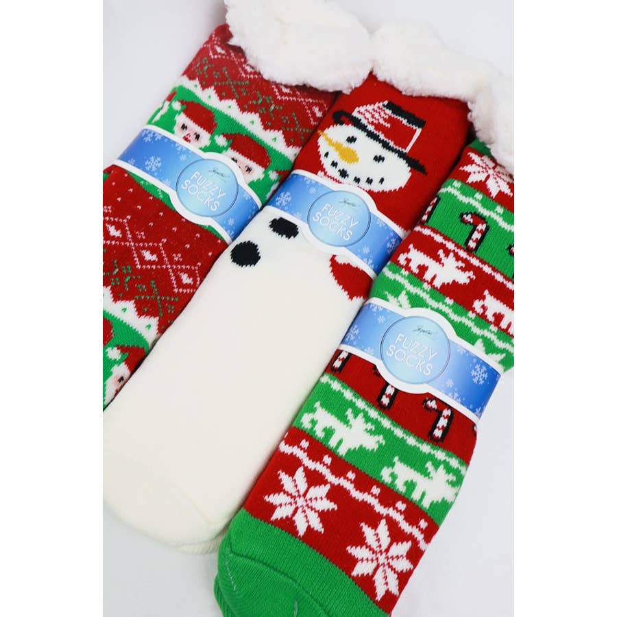 Christmas Winter Fur Fuzzy Socks