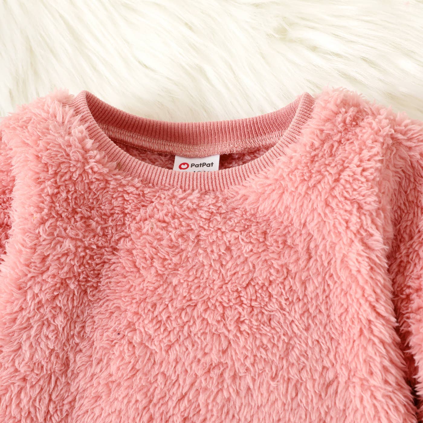 2pcs Baby Boy/Girl Thermal Fuzzy Pullover and Pants Set