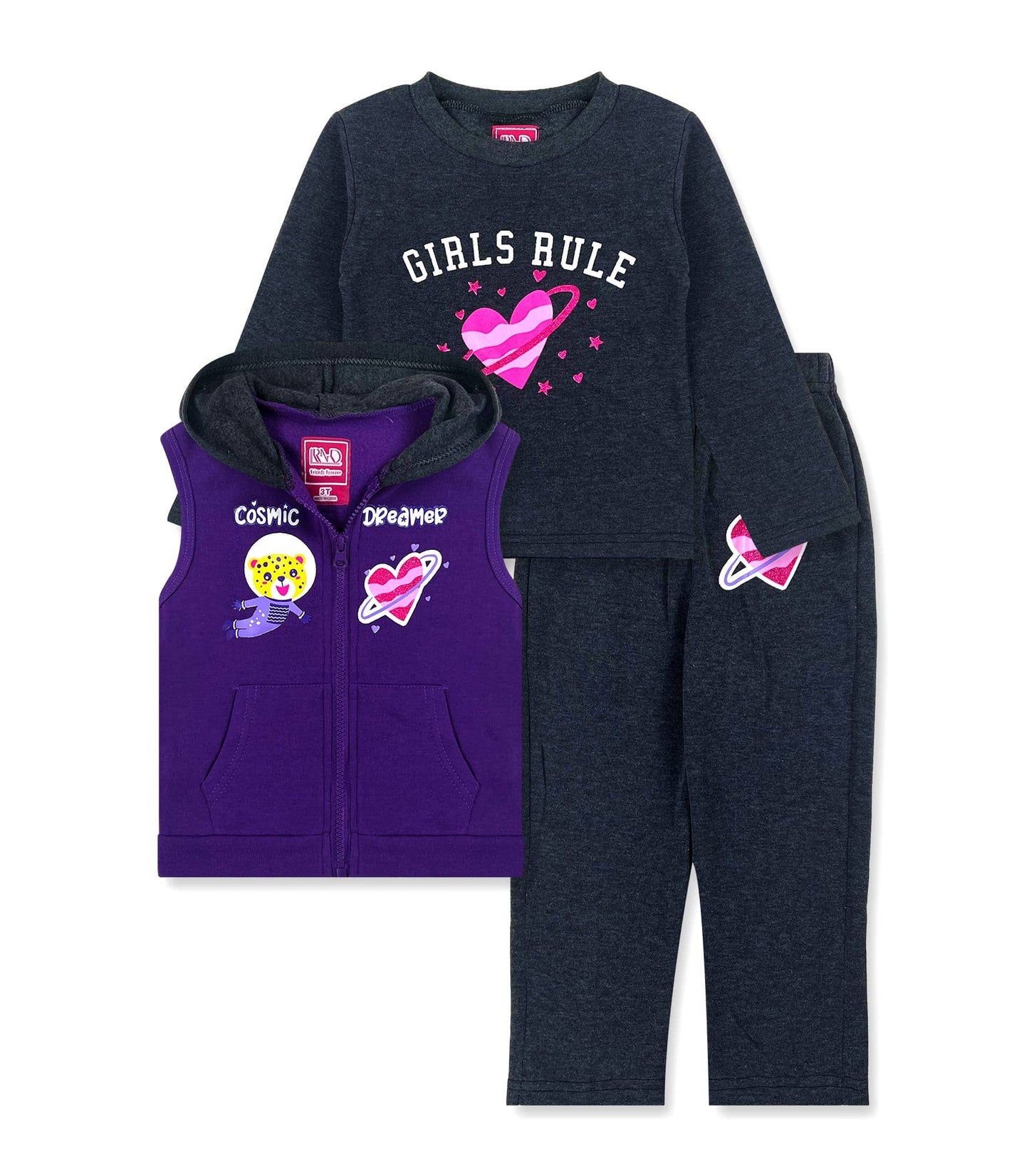 Toddler Girls' Fleece 3PC Set
