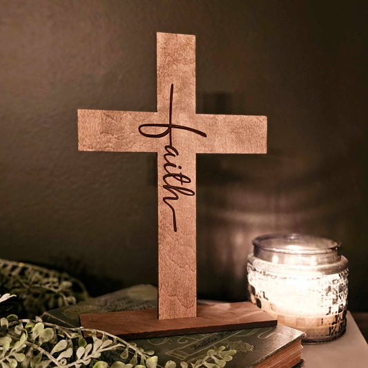 Faith Cross Decor Christian Sign