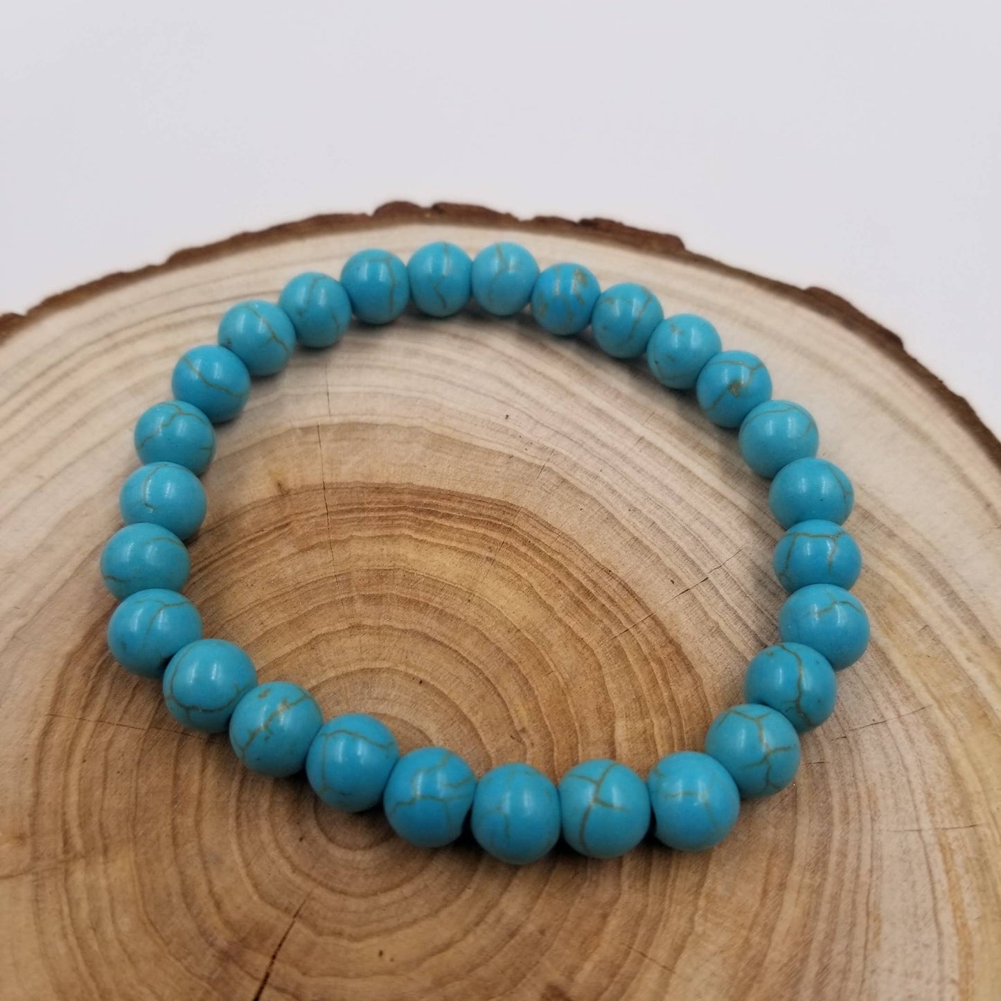 8MM Energy Natural Stone Beads Yoga Bracelet