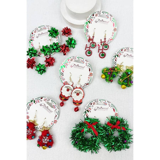 Christmas Theme Dangle Earring Set