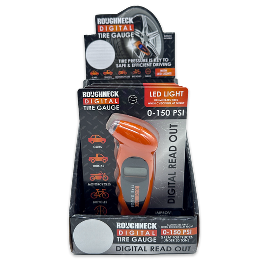 Roughneck Digital Tire Gauge & LED Light