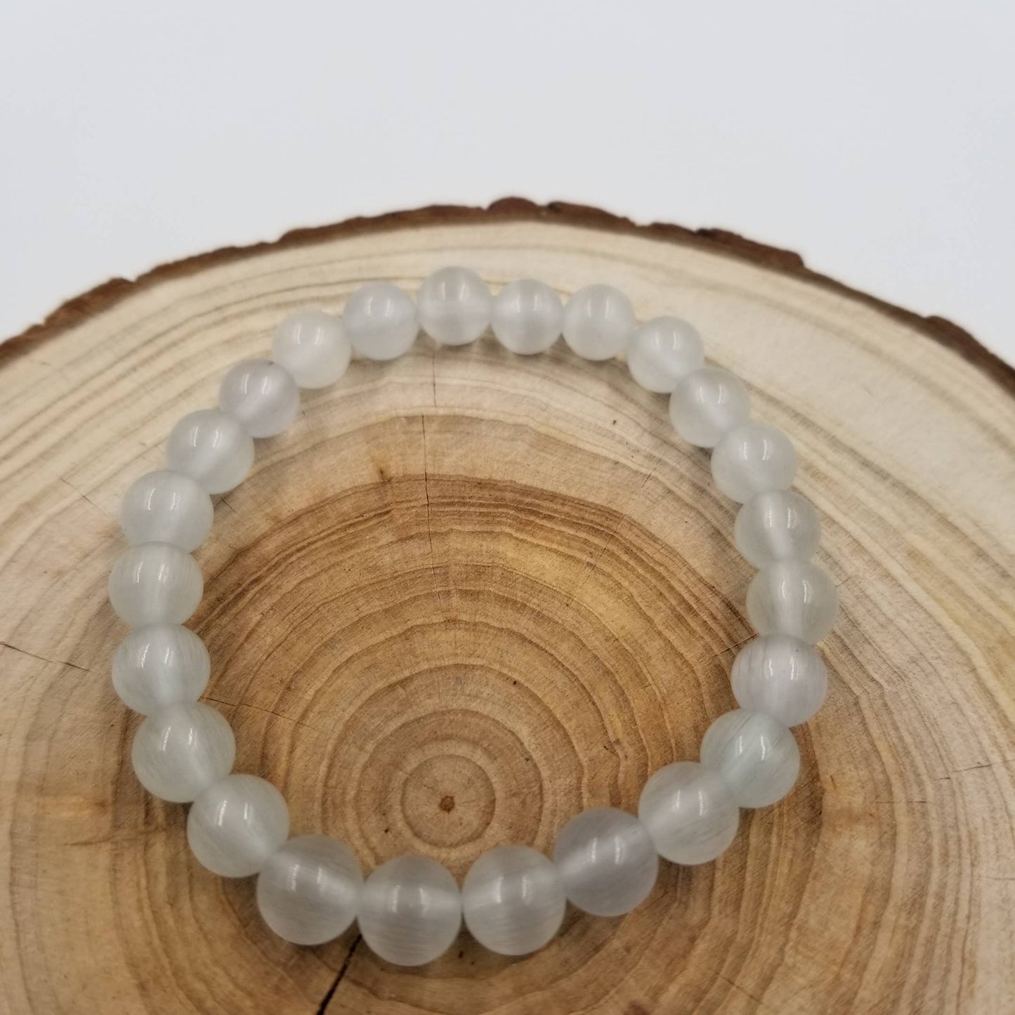 8MM Energy Natural Stone Beads Yoga Bracelet